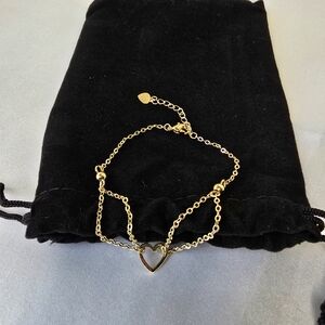 🏷NEW Minimalist 18K Gold-plated  Heart Chain Bracelet